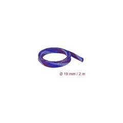 Geflechtschlauch dehnbar 2 m x 19 mm blau-rot-weiß