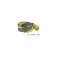 Geflechtschlauch dehnbar 2 m x 50 mm schwarz-gelb