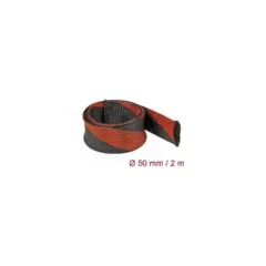 Geflechtschlauch dehnbar 2 m x 50 mm schwarz-rot