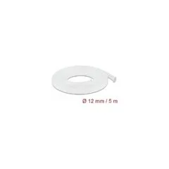 Geflechtschlauch dehnbar 5 m x 12 mm weiß