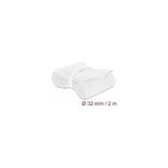 Geflechtschlauch mit Klettverschluss 2 m x 32 mm weiß