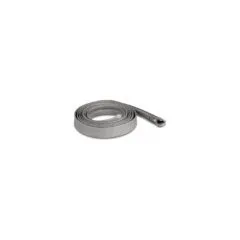 Geflechtschlauch mit Reißverschluss hitzebeständig 2 m x 20 mm grau