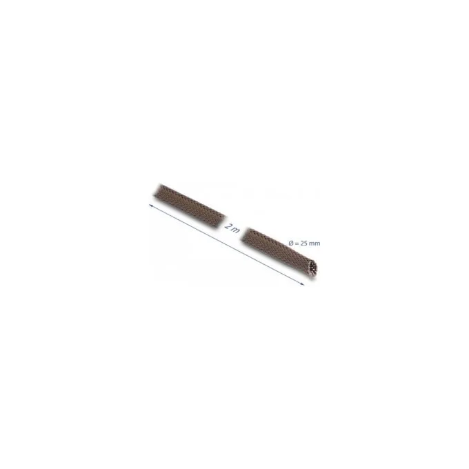 Geflechtschlauch nagerfest dehnbar 2 m x 25 mm braun — image 2