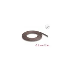 Geflechtschlauch nagerfest dehnbar 2 m x 3 mm braun