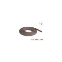 Geflechtschlauch nagerfest dehnbar 2 m x 6 mm braun