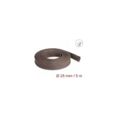 Geflechtschlauch nagerfest dehnbar 5 m x 25 mm braun