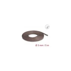 Geflechtschlauch nagerfest dehnbar 5 m x 3 mm braun