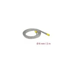 Geflechtschlauch zur EMV Abschirmung dehnbar 2 m x 6 mm