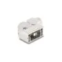 Gehäuse für D-Sub 9 Pin Stecker Buchse 90° gewinkelt Zinklegierung