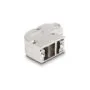 Gehäuse für D-Sub 9 Pin Stecker Buchse mit Metallhalterung 90° gewinkelt Zinklegierung