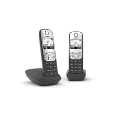 GIGASET A690A DUO mit Anrufbeantworter - schwarz silber