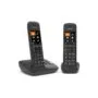 GIGASET C575A Duo schwarz schnurlos analog DECT 2 Mobilteile TFT-Farb-Display Freisprechen Adressbuch fr 200 Eintrge ...