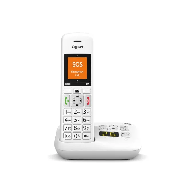 Gigaset E390A Schnurlostelefon mit Anrufbeantworter weiß — image 2