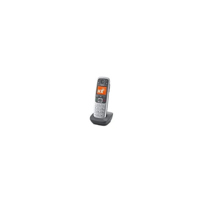 Gigaset E560HX int. Grotasten Mobilteil mit Ladeschale - platin — image 2