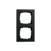 GIRA 021209 Abdeckrahmen 2f Gira E2 Schwarz