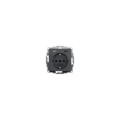 GIRA 245928 SCHUKO USB-Spannungsversorgung 2f System 55 Anthrazit