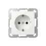 GIRA 444013 SCHUKO-Steckdose + Montagepl. AP Reinweiß