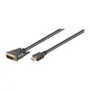 Goobay 1m HDMI DVI-D Kabel 19pol. [HDTV (1080p), vergoldete Kontakte, angespritzte Stecker]