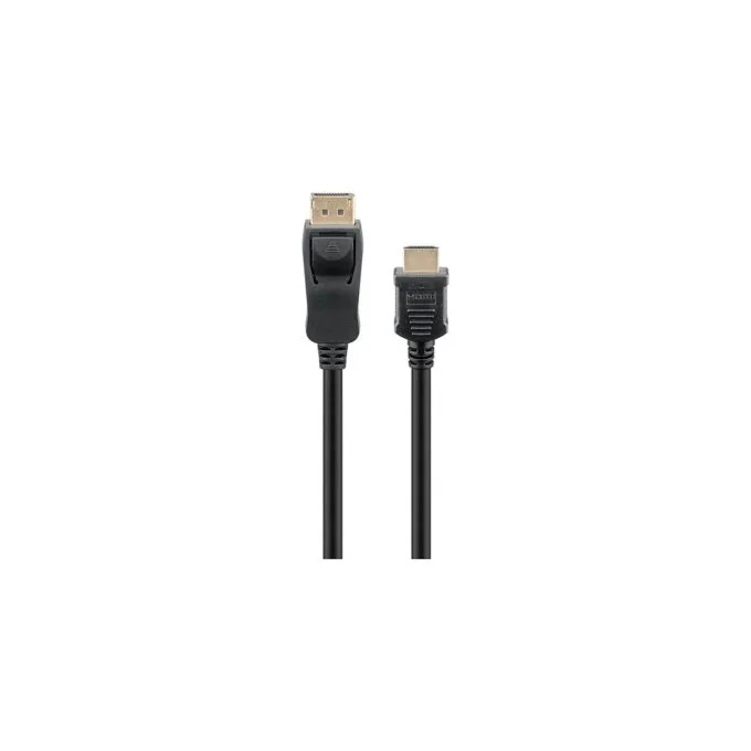 Goobay 2m. DisplayPort-auf-HDMITM-Adapterkabel 1.4. 4K@30Hz . vergoldete Kontakte — image 2