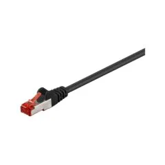 Goobay 3m CAT 6 Patchkabel, S FTP (PiMF), schwarz