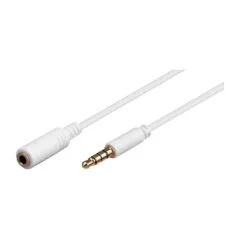 Goobay Kopfhörer & Audio Verlängerungskabel 3.5mm. 1m Weiss