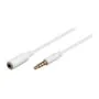 Goobay Kopfhörer & Audio Verlängerungskabel 3.5mm. 1m Weiss