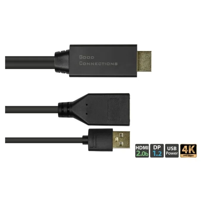 Good Connections Adapter HDMI2.0b-St.-DP1.2-Bu. 0,3m — image 2