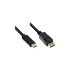 Good Connections Adapterkabel USB-C an DP1.2 schwarz 10m