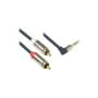 Good Connections Audiokabel 3,5mm-St. gew.-2xRCA St. 1,5m