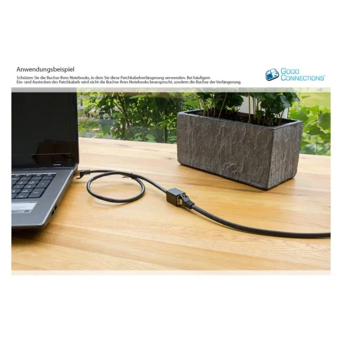 Good Connections Cat.6 Patchkabelverl. S FTP schwarz 0,5m — image 3