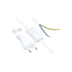 Good Connections Euro-Netzkabel an open end weiß 1,5m