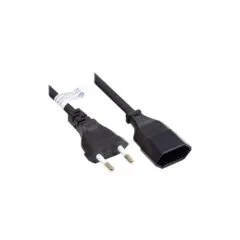 Good Connections Euro-Verlängerung Typ C schwarz 0,2m
