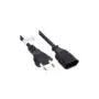 Good Connections Euro-Verlängerung Typ C schwarz 0,2m