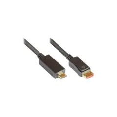 Good Connections Kabel DP1.4-St.-HDMI2.0-St. schwarz 1m
