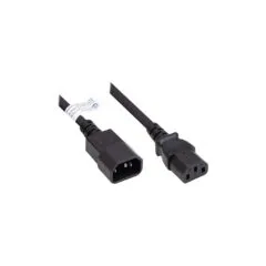 Good Connections Kaltgeräteverlängerung an C13 schwarz 2m