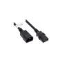 Good Connections Kaltgeräteverlängerung an C13 schwarz 5m
