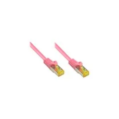 Good Connections Patchkabel m. Cat.7 Rohk. magenta 0.5m