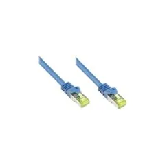 Good Connections Patchkabel m. Cat.7 Rohkabel blau 0,15m