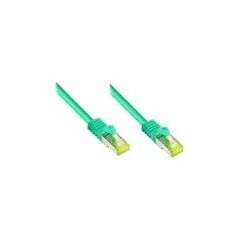 Good Connections Patchkabel m. Cat.7 Rohkabel grün 0,15m
