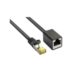 Good Connections Patchkabelverl. m. Cat.7 RK schwarz 0,5m