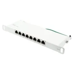 Good Connections Patchpanel 10'Cat. 6 8-P. 0,5 HE reinweiß