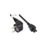Good Connections Schutzkontakt-Stecker gew.- C5 schw. 3m