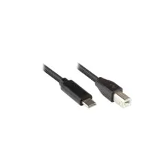 Good Connections USB2.0 Kabel C-B schw. 0,5m