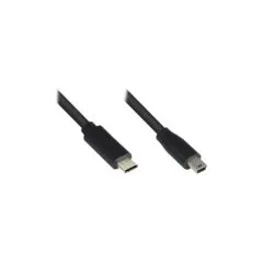 Good Connections USB2.0 Kabel C-Mini B5pol. schw. 0,15m