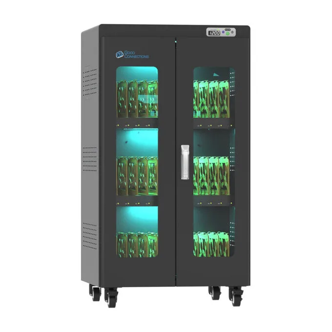 GoodConnections ANTARES PRO N36C Notebook-Ladewagen bis 15.6' USB-C 65W Port PD3.0 UVC-Desinfektion Schwarz — image 1