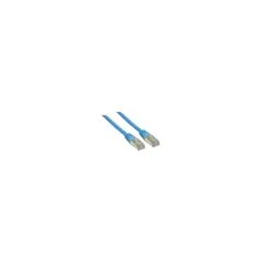 GoodConnections Patchkabel mit Rastnasenschutz. Cat. 6. S FTP. PiMF. PVC. 250MHz. blau. 0.5m.