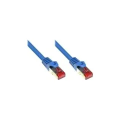 GoodConnections Patchkabel mit Rastnasenschutz. Cat. 6. S FTP. PiMF. PVC. 250MHz. blau. 50m.