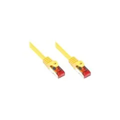GoodConnections Patchkabel mit Rastnasenschutz. Cat. 6. S FTP. PiMF. PVC. 250MHz. gelb. 30m.