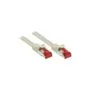 GoodConnections Patchkabel mit Rastnasenschutz. Cat. 6. S FTP. PiMF. PVC. 250MHz. grau. 0.15m.
