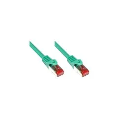 GoodConnections Patchkabel mit Rastnasenschutz. Cat. 6. S FTP. PiMF. PVC. 250MHz. grün. 0.25m.